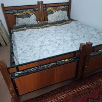 تخت دو نفر تک نفره با تشک