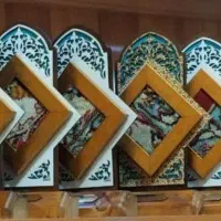 تندیس فرش حرم پایه چوبی رومیزی