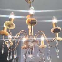 فروش لوستر برنج و سنگ|لوستر و چراغ آویز|ساری, |دیوار