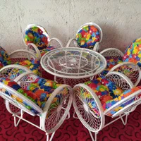 فروش ویژه میز و صندلی باغی مبلمان ویلایی مدل گلبرگ|میز و صندلی غذاخوری|خمینیشهر, |دیوار