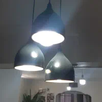 لوستر۳تایی شیک مشکی