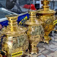 سماور گازی سنتی طلایی|سماور، چای‌ساز، قهوه‌ساز|ساری, |دیوار