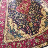 فرش دستباف رنگ سبز موجوده