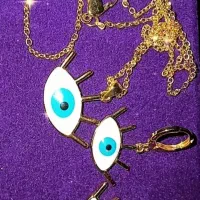 نیم ست چشم نظر  ژوپینگ مشابه طلا نو