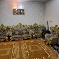 مبل سلطنتی ناهارخوری ورق طلاپارتیشن ساعت قدی کنسول|مبلمان خانگی و میز عسلی|قم, نخودی|دیوار