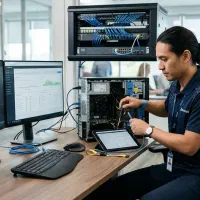 خدمات شبکه و کامپیوتر در محل