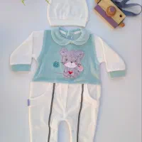 سرهمی و کلاه مخمل طرح خرس|کفش و لباس بچه|بروجرد, |دیوار