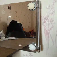 روشویی پایه دار سرامیک  بدون شیر و یک آیینه