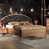 سرویس خواب دو نفره سنا چوب