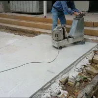 سنگ سابی کف، نما، پله