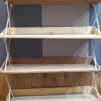 طبقه چوبی|کتابخانه، شلف، قفسه‌های دیواری|استهبان, |دیوار