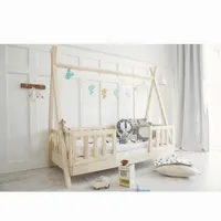 تخت خواب چوبی نوجوان تمام چوب تختخواب سرخپوستی T۹|تخت و سرویس خواب|تهران, بهاران|دیوار