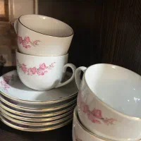 فنجان نعلبکی و بستنی خوری|ظروف سرو و پذیرایی|رشت, انصاری|دیوار