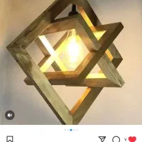لوستر چوبی|لوستر و چراغ آویز|ارومیه, |دیوار