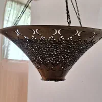 آویز برنجی مشبک، چراغ آویز قاجاری، یا بخورسوز سنتی|صنایع دستی و سایر لوازم تزئینی|تهران, قیطریه|دیوار