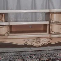 میزتلویزیون چوب محکم وجادارمنبت کاری شده|میز تلویزیون|قرچک, شهرک طلائیه|دیوار