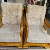 مبل  دودست  ۶میلیون  کار کرده ولی چوبش عالی|مبلمان خانگی و میز عسلی|رشت, منظریه|دیوار