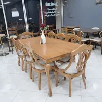 میز غذاخوری چوبی 6نفره مینی‌مال مدل ماهواره ایی|میز و صندلی غذاخوری|تهران, امام حسین|دیوار