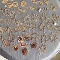 آویز پلاک زنجیر طلا مینمیال|جواهرات|گنبد کاووس, |دیوار