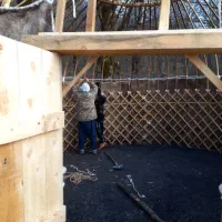 دو عدد آلاچیق ترکمنی|گلیم، جاجیم، گبه|گنبد کاووس, |دیوار