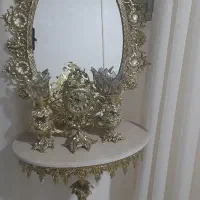 آینه شمعدان برنجی نو|آینه|تاکستان, |دیوار