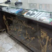 یک دست کامل ویترین کامل با چوب ام دی آف|فروشگاه و مغازه|شوش, |دیوار