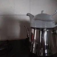 کتری قوری استیل شیک و نو|قوری، کتری، قهوه‌ساز دستی|مشهد, بهارستان|دیوار