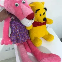 عروسکهای زیبای پلنک صورتی وخرس کوچلو