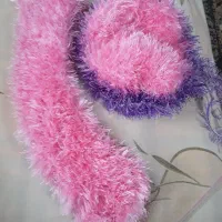 بافتنی شال و کلاغ  ‌ بچه گانه  و اسکاچ