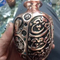 گلدان خاص طرحی متفاوت همراه با هنر فیروزه کاری|صنایع دستی و سایر لوازم تزئینی|اصفهان, علی قلی آقا|دیوار