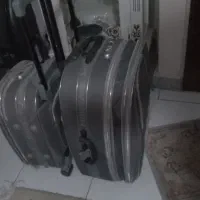 چمدان ساک مسافرتی چرخ دار طوسی اصلی رمزدار