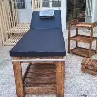 تخت فشیال و ماساژ تمام چوب تشک طبی|آرایشگاه و سالن‌های زیبایی|اصفهان, شمس آباد|دیوار