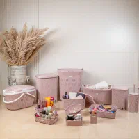 سرویس پلاستیک ۱۱۰ پارچه هومکت رنگ موکا|ظروف نگهدارنده، پلاستیکی، یکبارمصرف|بیرجند, |دیوار