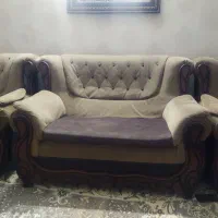 مبل راحتی چوب بسیار محکم مناسب ویلا ،باغ