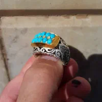 ۳ عدد انگشتر فیروزه نیشابور رکاب جون دار|جواهرات|تهران, حکیمیه|دیوار