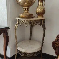 سماور زغالی ومیز برنز