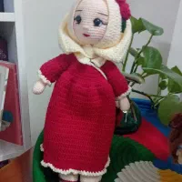 دو عدد عروسک کلاسیک بافت بسیار زیبا