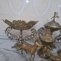 ظروف برنجی برنزی میوه خوری شیرینی خوری مجسمه|ظروف سرو و پذیرایی|تهران, تهرانسر غربی|دیوار