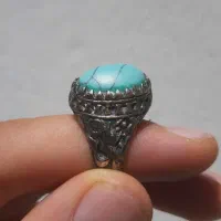 انگشتر طرح فیروزه درحدنو