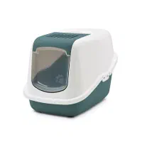 ظرف خاک باکس توالت گربه مسقف مدل نستور برند ساویک