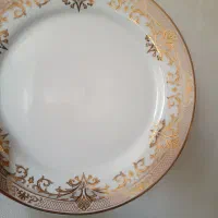 سرویس چینی توس طرح آذرخش.  طوسی طلایی