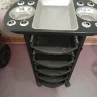 پایه سشوار و ترولی رنگ و تخت اپیلاسیون..|آرایشگاه و سالنهای زیبایی|سیرجان, |دیوار