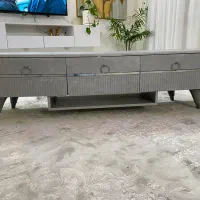 میز تلوزیون مدرن طوسی