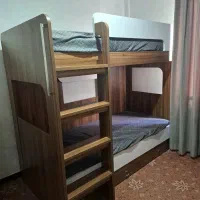 تخت دو طبقه برند کم جا چوب