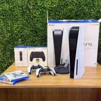 ps5 دیسک خور/ دو‌دسته/با گارانتی شرکتی/همراه دیسک