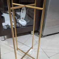 پایه گلدان آبکاری طلایی