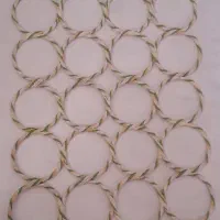 آویز شال و روسری ۲۸ حلقه طنابی  سالم و مقاوم