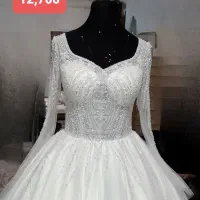 لباس عروس کاملا نو و تن نخورده بعلت جمع آوری مزون|لباس|آستانه اشرفیه, |دیوار