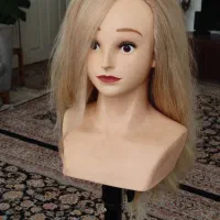 کله مانکن با موی 100درصد طبیعی با پایه حرفه ای|آرایشی، بهداشتی، درمانی|تهران, گاندی|دیوار