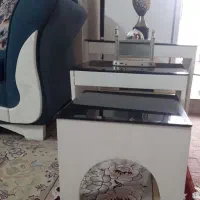 فروش یک دست مبل هفت نفره در حد نو وچهارعددمیزوعسلی|مبلمان خانگی و میز عسلی|صحنه, |دیوار